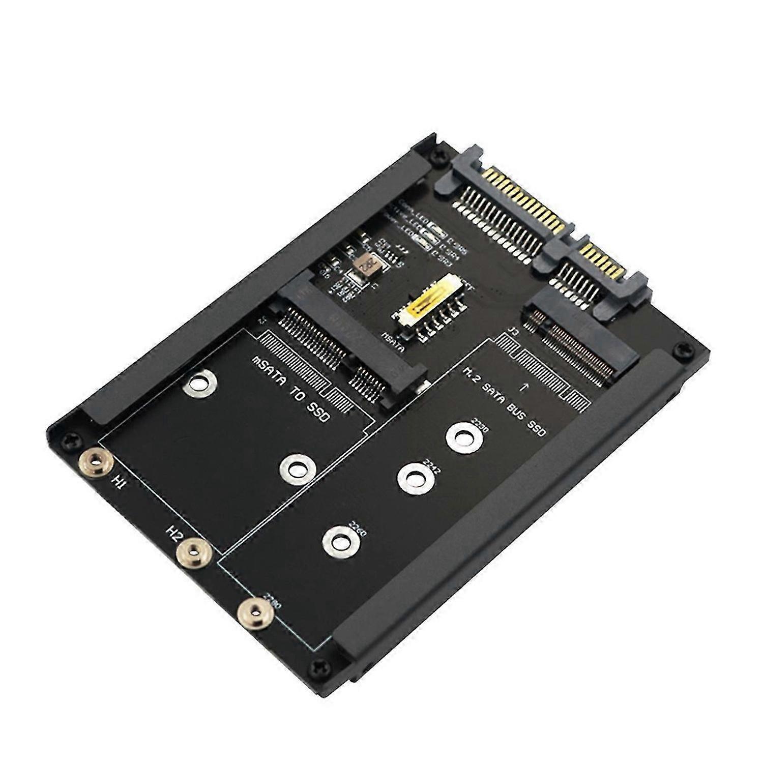 2In1 B+M Key M.2 SSD to 2.5 SATA Adapter Card for M2 NGFF SATA3 2280