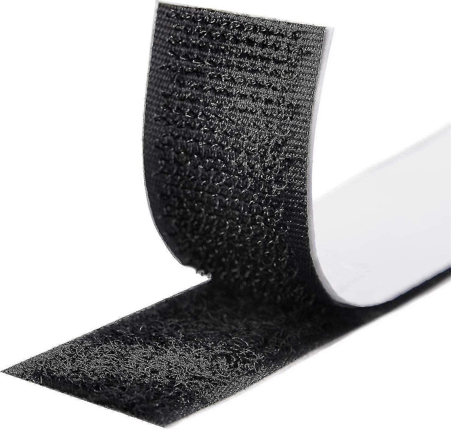 Extra Strong Self-Adhesive Velcro Tape 50m, Double-Sided Adhesive with 20mm Wide Hook and Loop Fastener