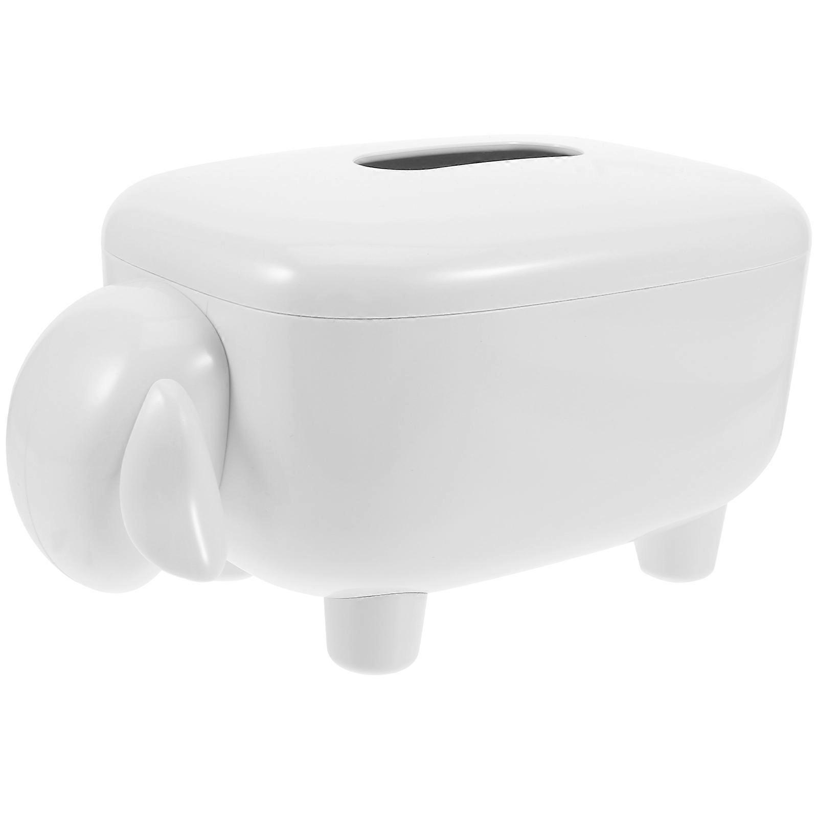 Lamb Tissue Holder Napkin Storage Container for Tissues Use in Black