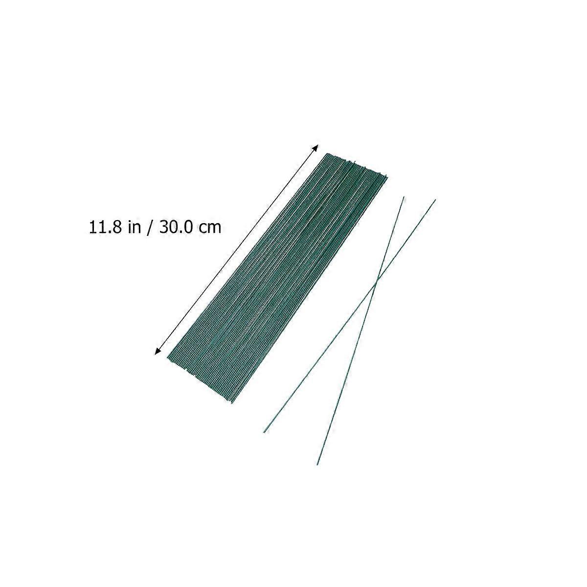 Artificial Flower Strip Dark Green Iron Wire 30cm High Simulation For Craft Projects And Home Decoration 51Pack