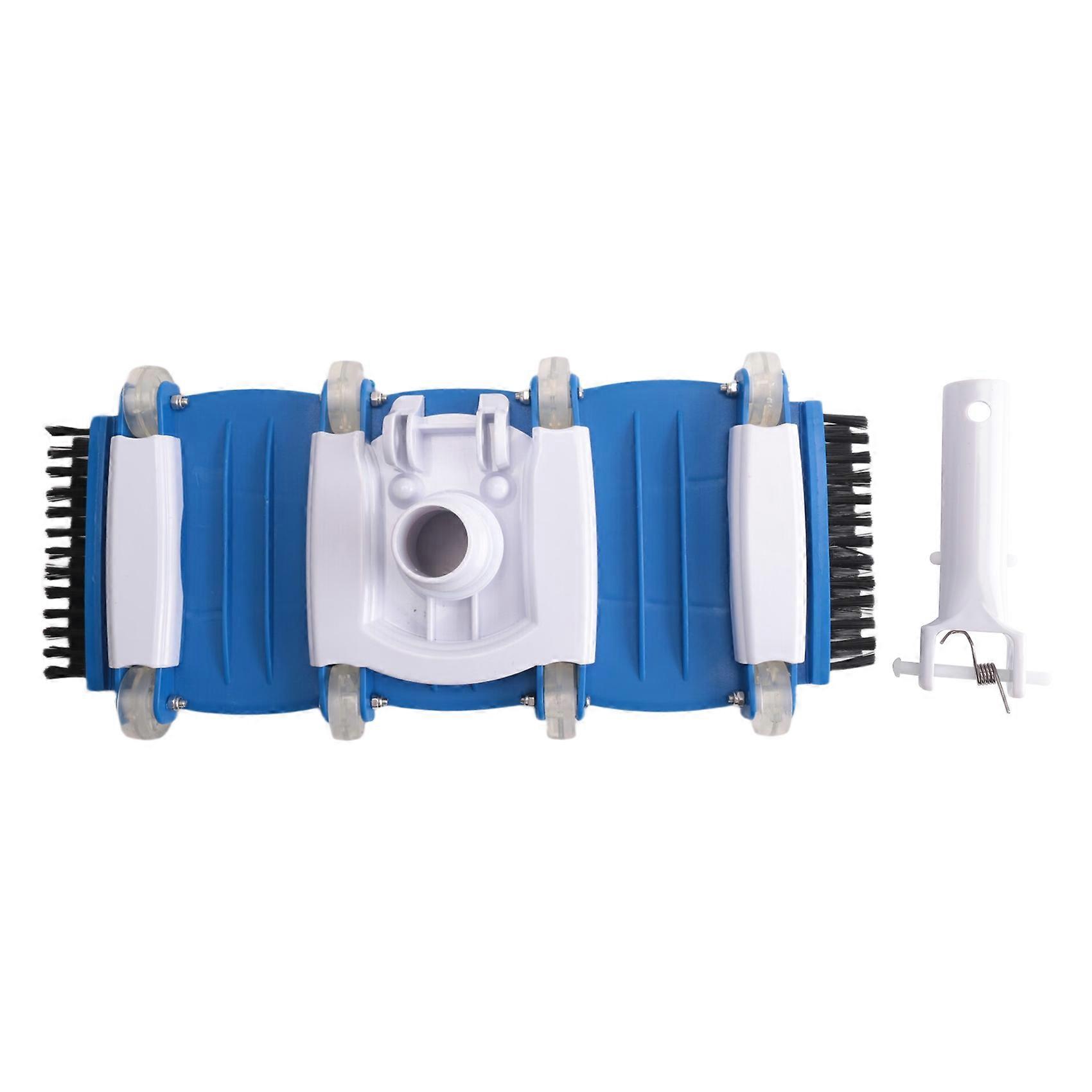 Pool Vacuum Head with Side Brushes and Wheels Vacuum Head with Swivel Handle and Hose Connect