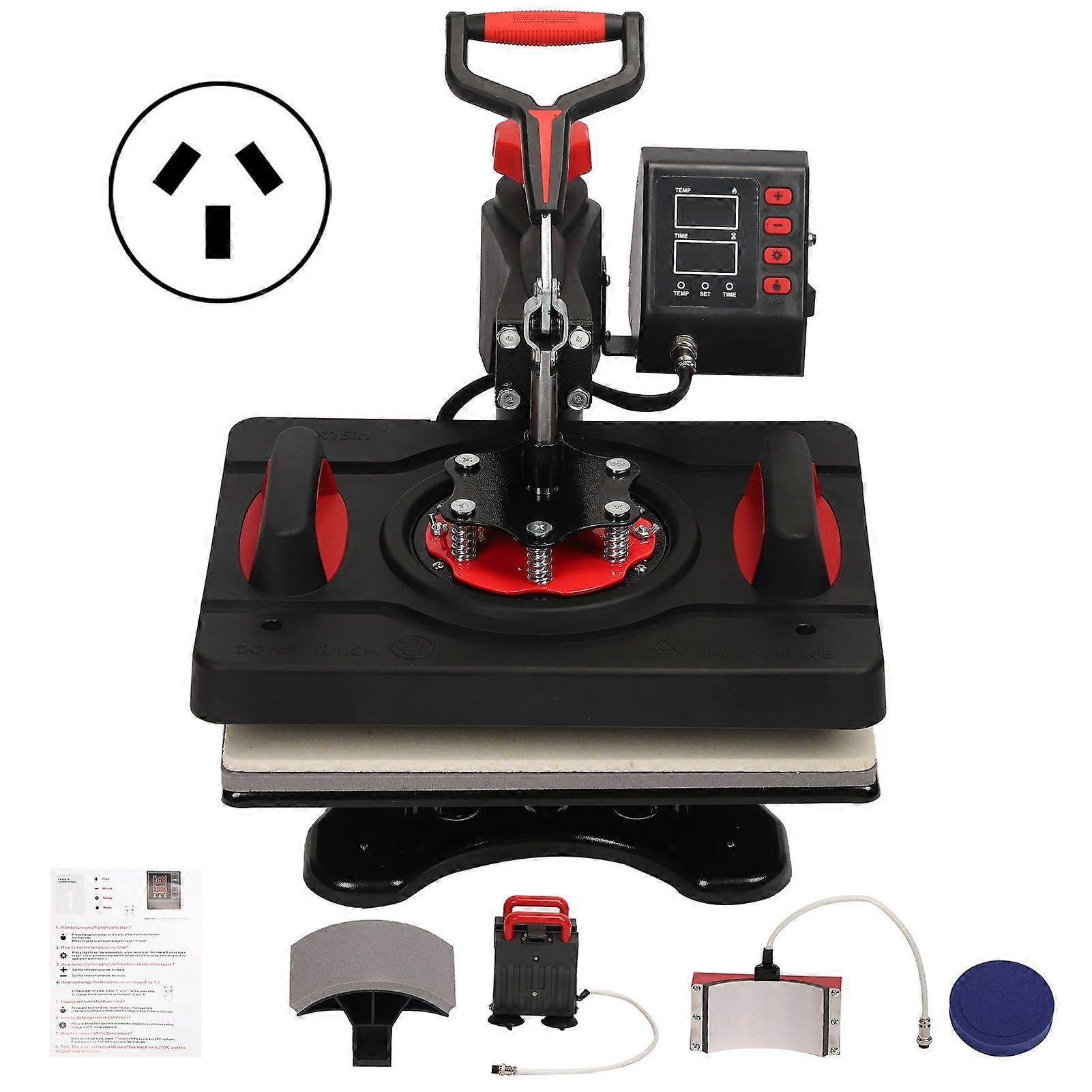 5in1 Transfer Machine Press DIY TShirt Mug Baking Cup Sublimation Hot Stamping 12x15in P8003( 220)
