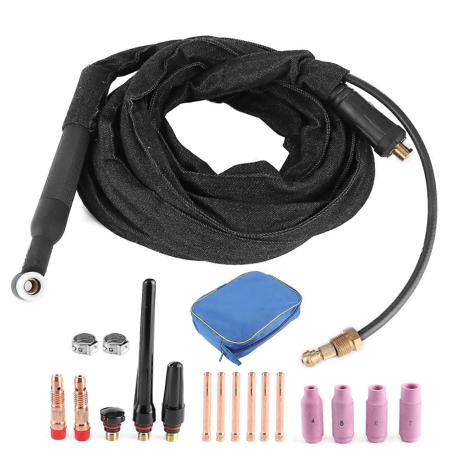 4m Welder Gun WP26V Air Cooled Lift Type TIG Welding Torch with EU Plug for Soldering