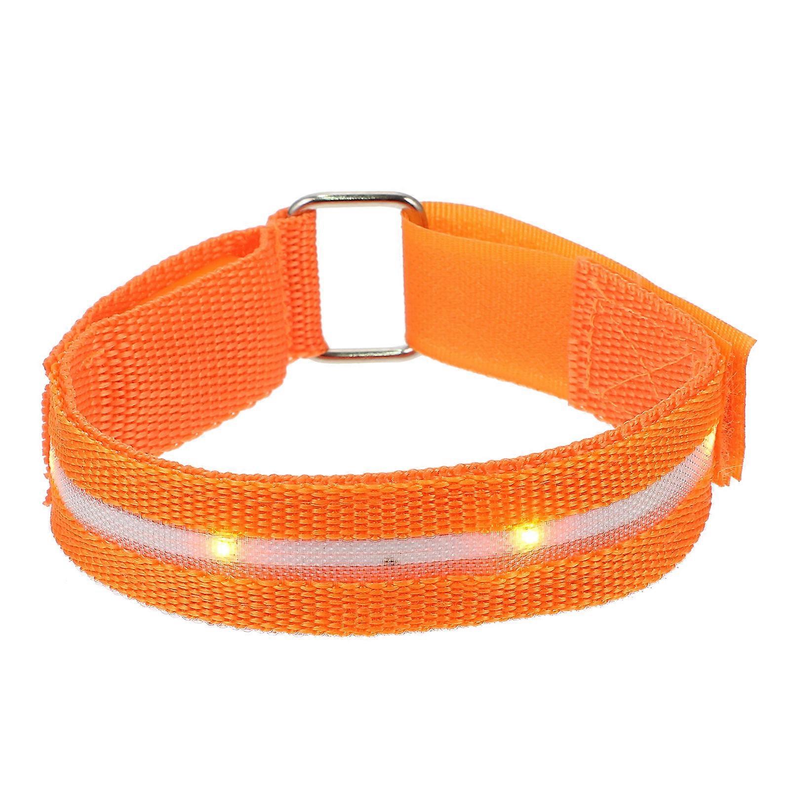 Light Up Armband LED Strap for Outdoor Running Use Orange