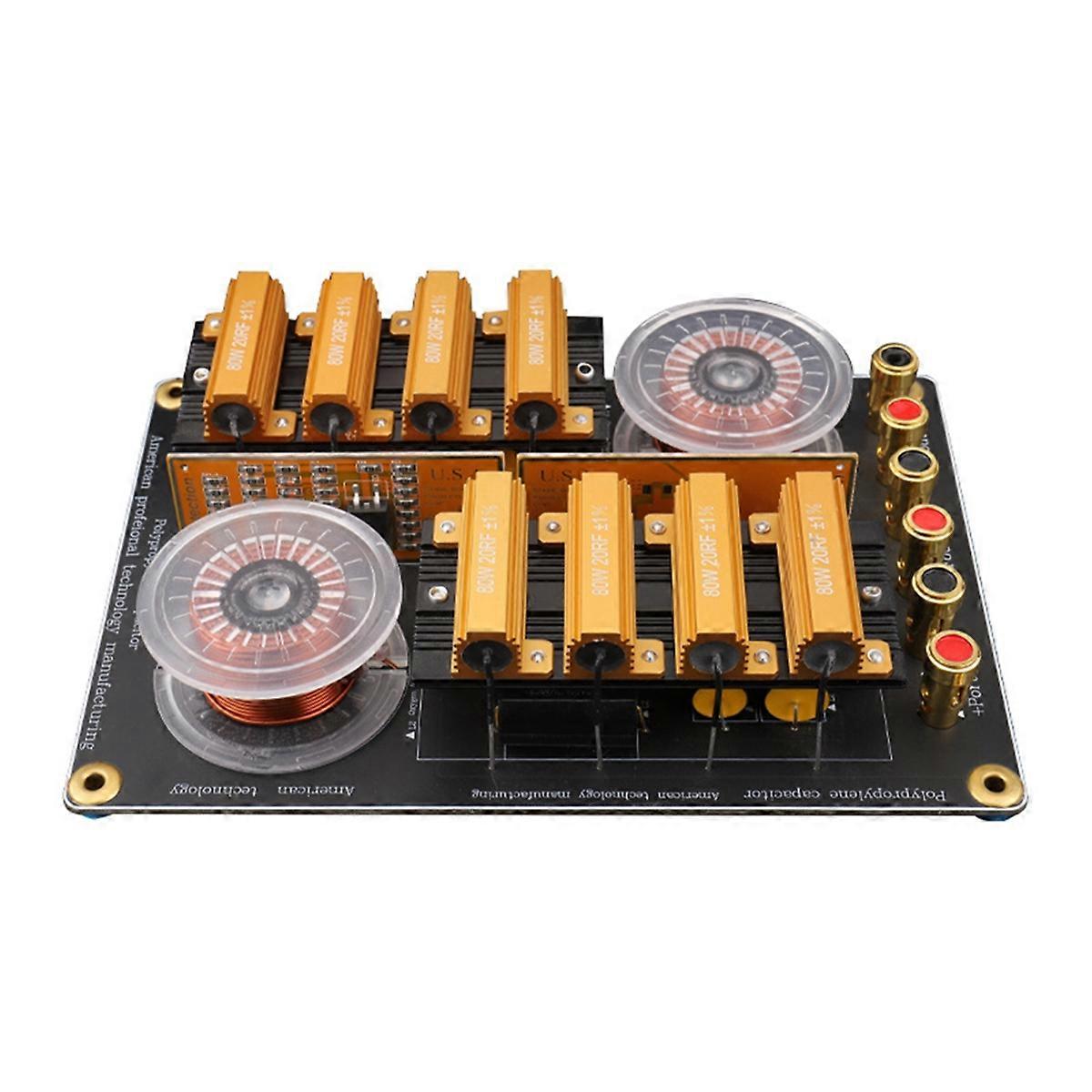 High-Pressure Dual Tweeter Crossover 2 Way 800W Speaker Frequency Divider Filter Audio Hi-Fi High Cr