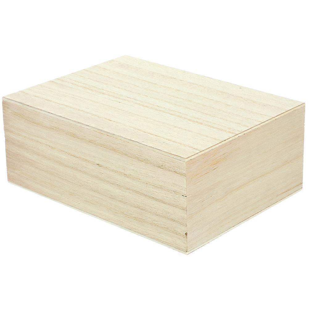 2Pcs Wooden Recipe Storage Box Organizer For Family Use Rectangular Design Stylish Kitchen Accessory