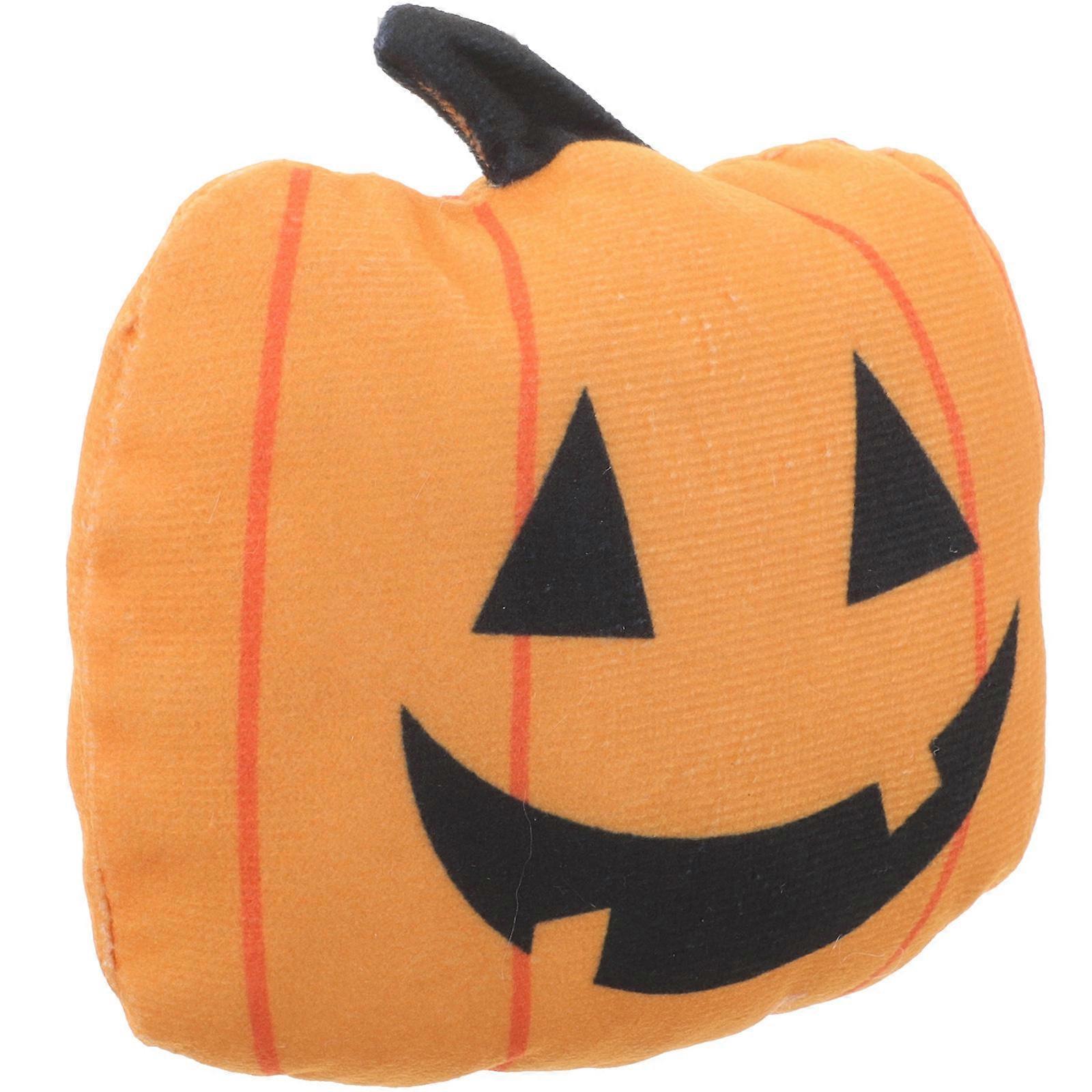 Interactive Catnip Toy Kitten Chew Toy Plush Material Pumpkin Shape Indoor Outdoor Play 3Pcs