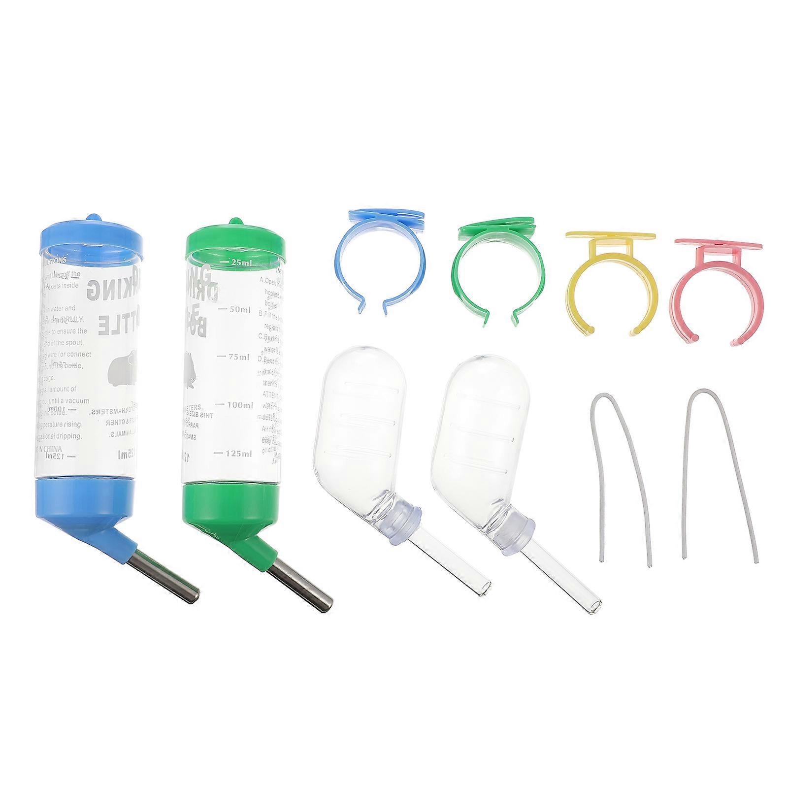 Small Hamster Water Bottle for Animal Drinking 12Pcs Assorted Colors