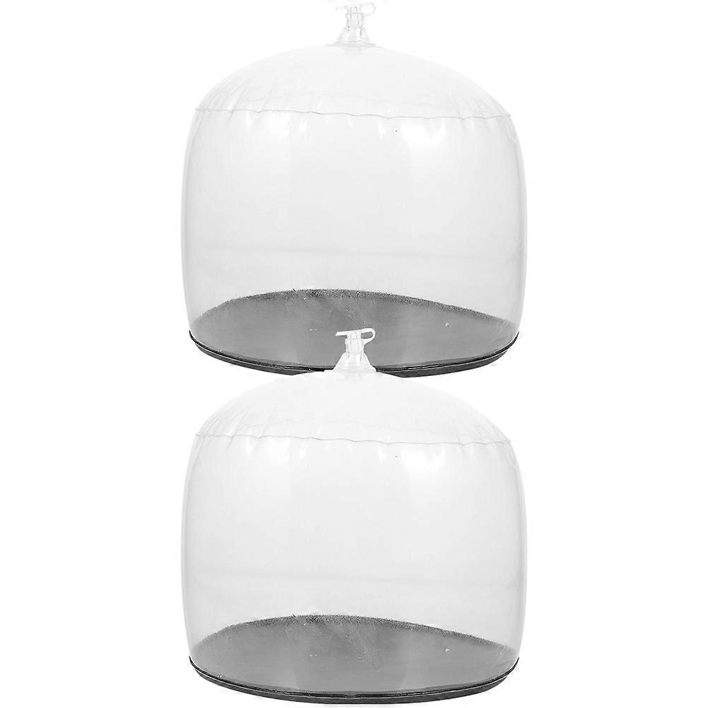 Dome Shape Hat Display Stand Inflatable Caps Stands Hat Display Photography Props Black 17.00X17.00X14.00CM 2Set
