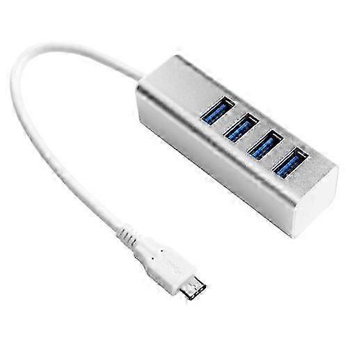 2025 ZRUXE HB-202 USB-C / Type-C 3.1 to 4 USB 3.0 Port HUB Adapter
