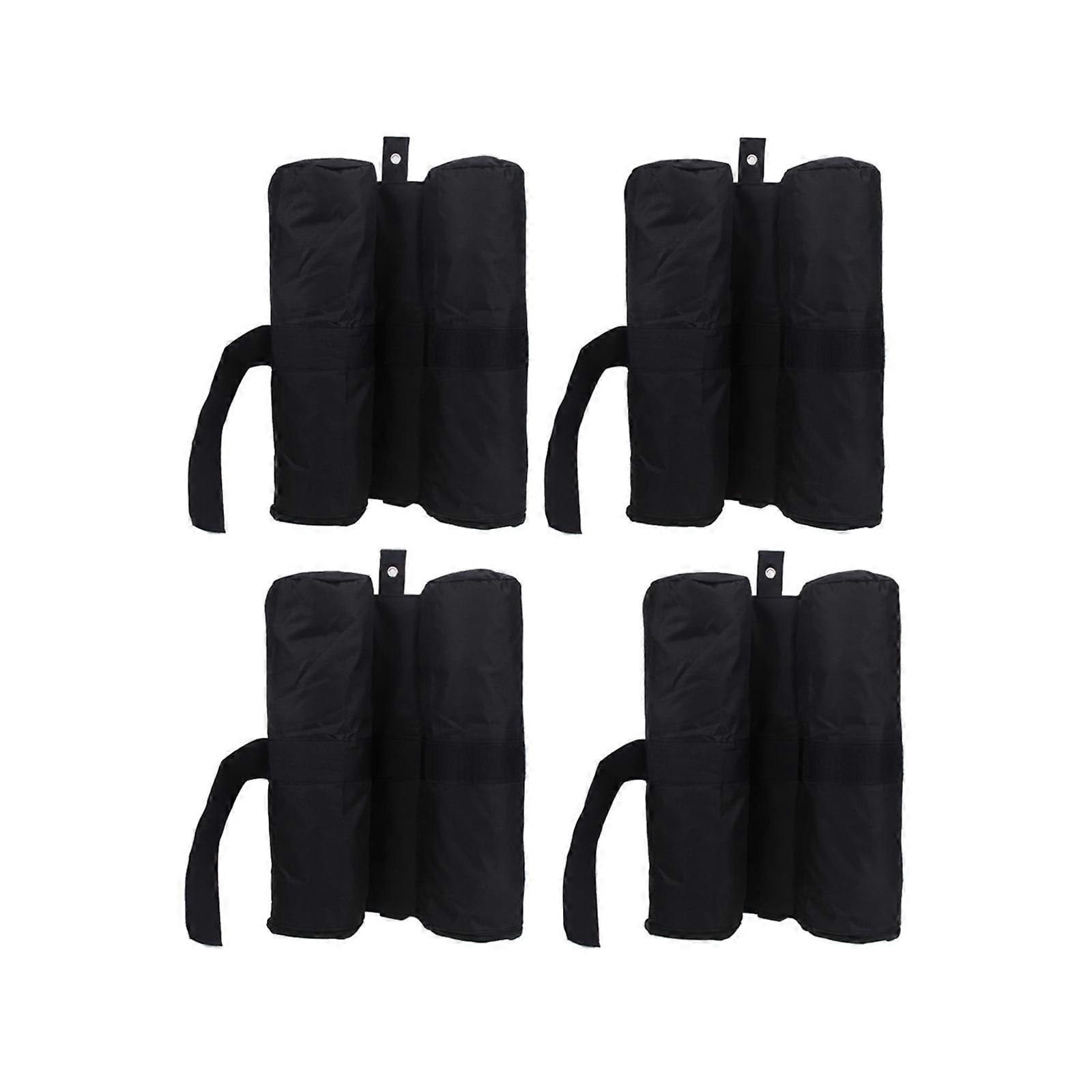 Tssuoun 4pcs Double Barrel Canopy Weight Bag, Heavy-Duty Fillable Sandbag with Zipper, compatible with Universal Gazebo, Tent, Marquee, Windproof