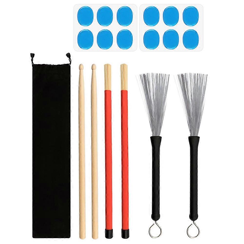 Drum Sticks Drum Dampeners for Playing 4Sets Assorted Color Accessories