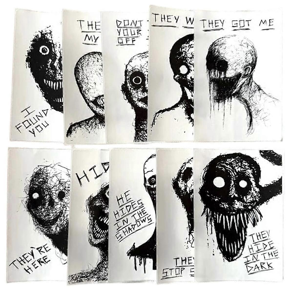 10-Pack Horrifying Sketch Stickers
Ghost Stickers