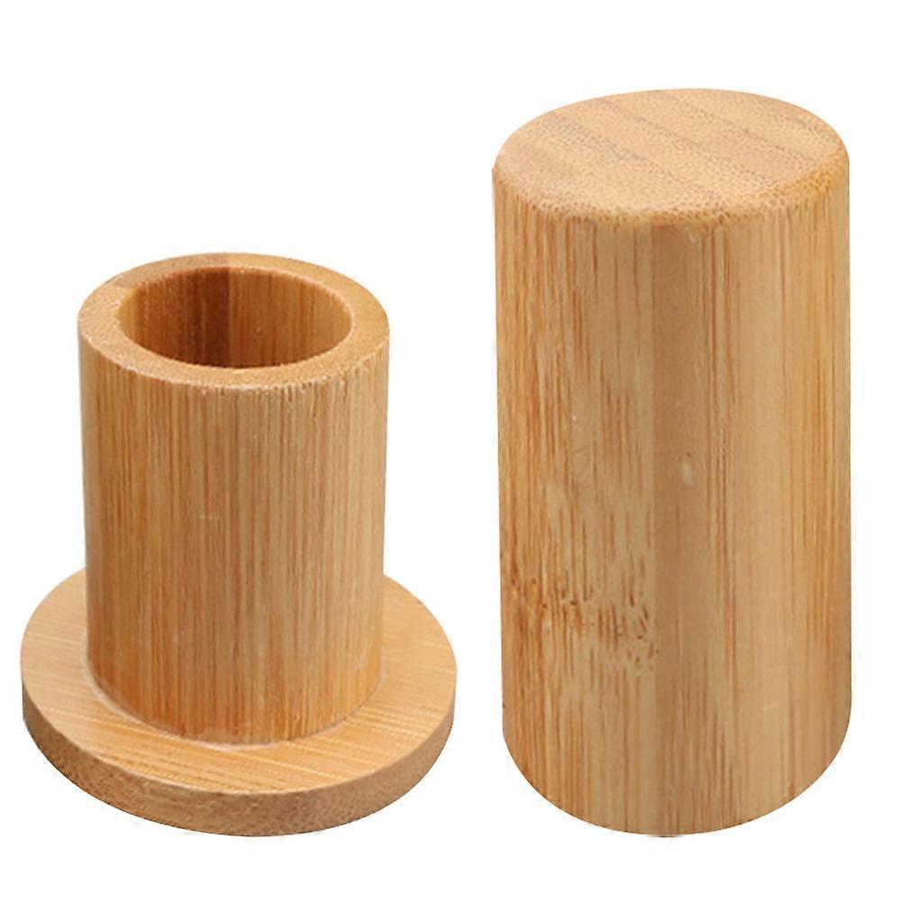 Toothpick Dispenser Container Natural Wood Material Dining Table Easy To Carry 1Pack