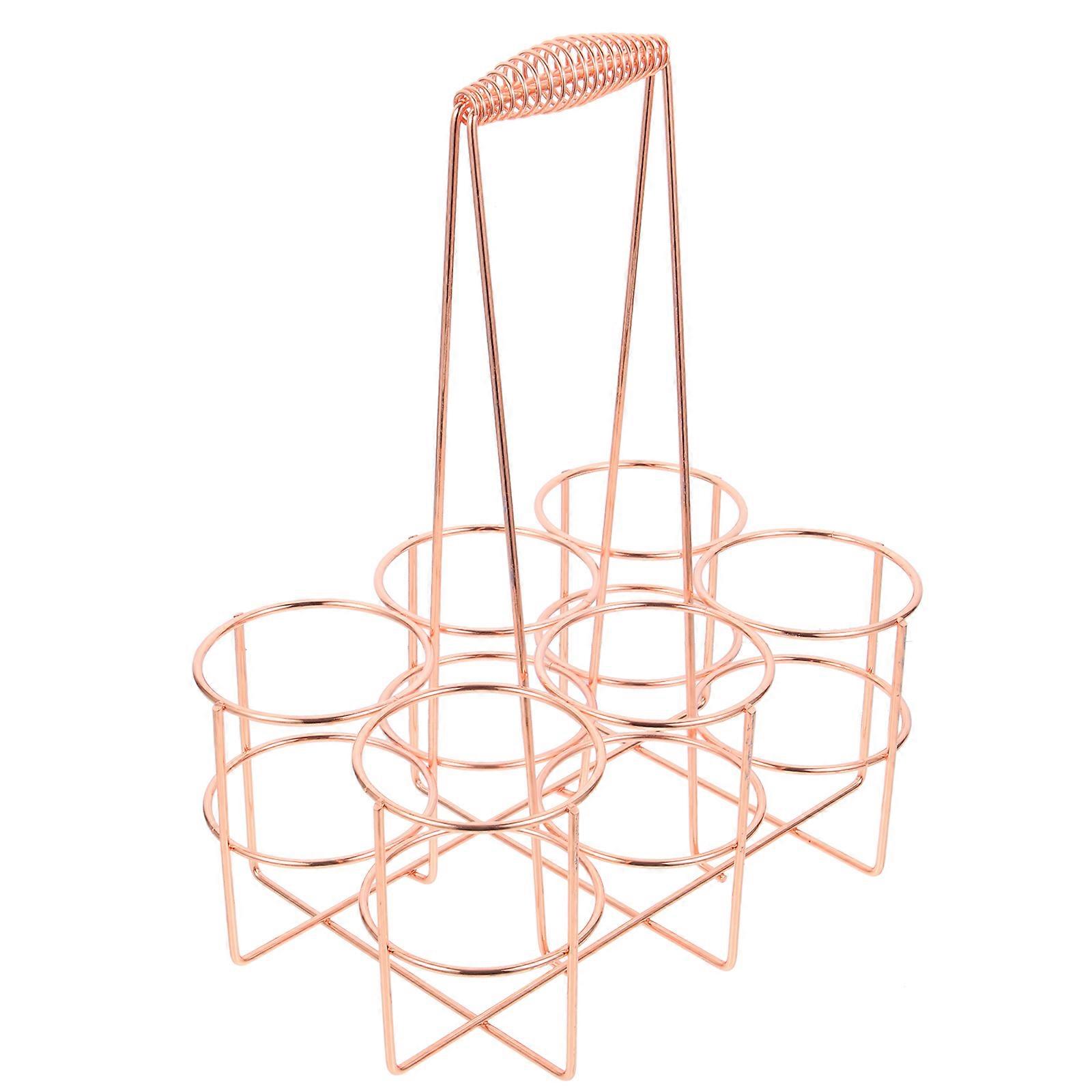 Beer Holder Portable Storage For Nightclub Iron Wire Rectangular Shape 1Pack