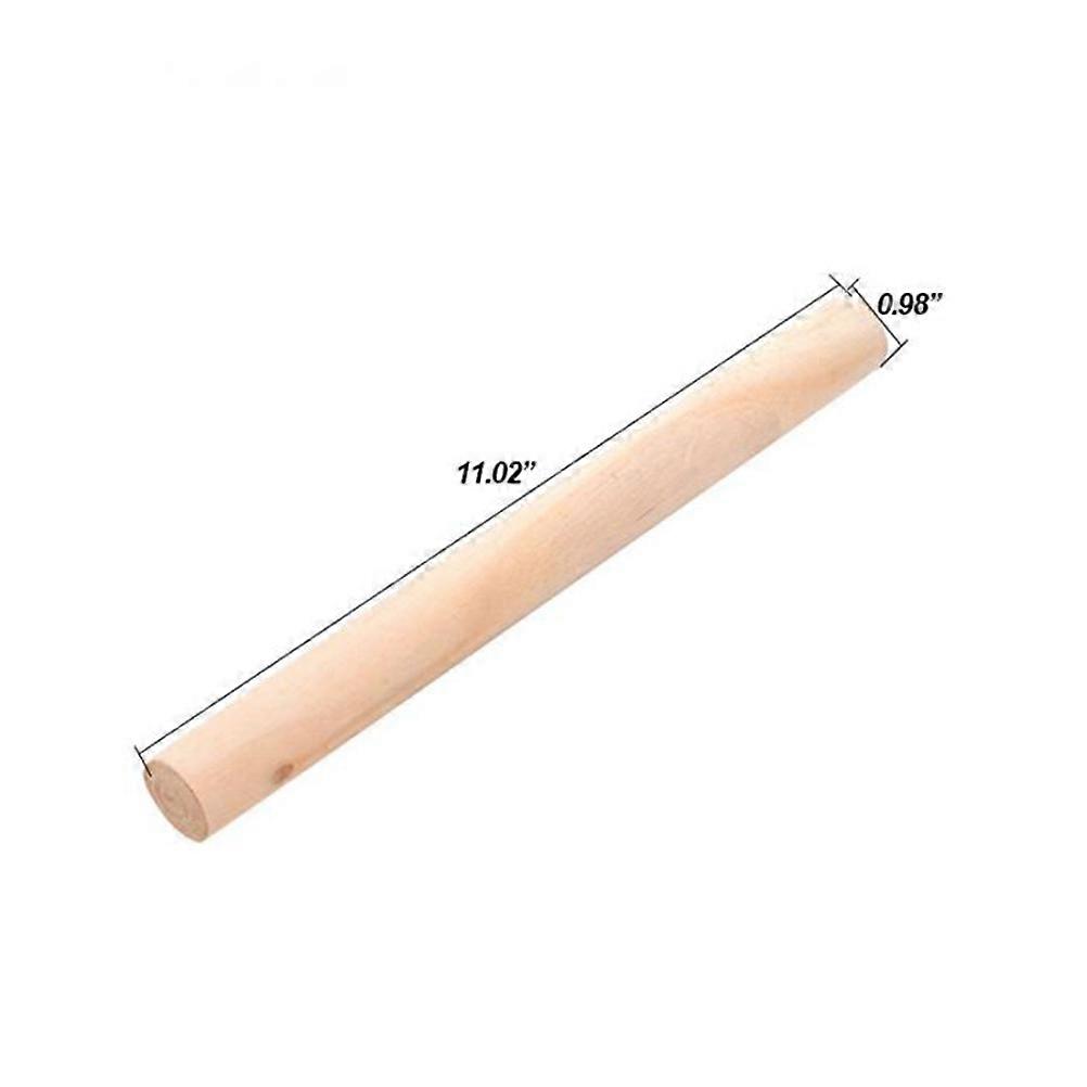 Wooden Rolling Pin For Fondant And Pastry Dough With Cylindrical Shape Suitable For Cooking And Baking 2Pcs
