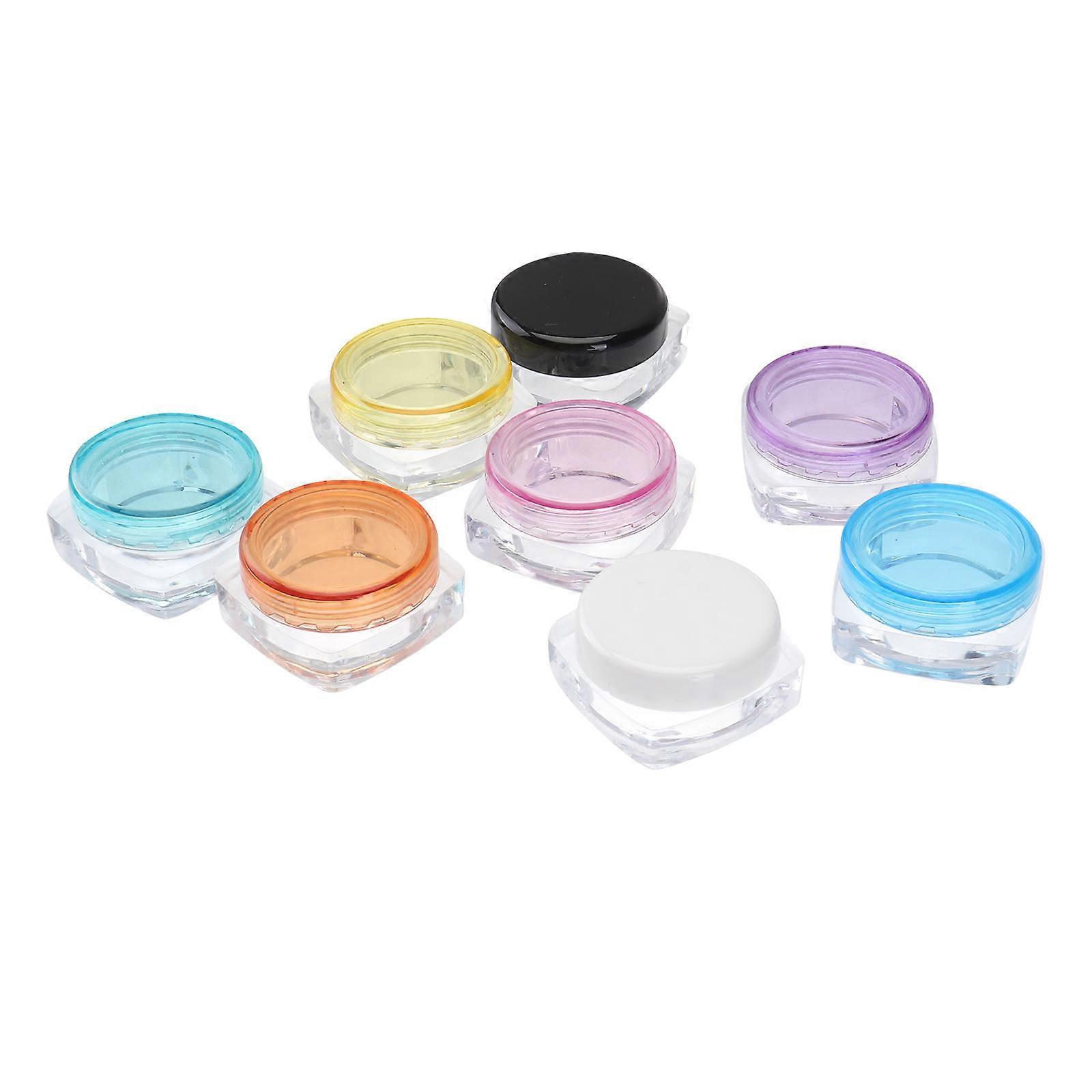 Sample Cream Bottle Flat Bottom for Storage Use 64Pcs Assorted Color Cosmetics