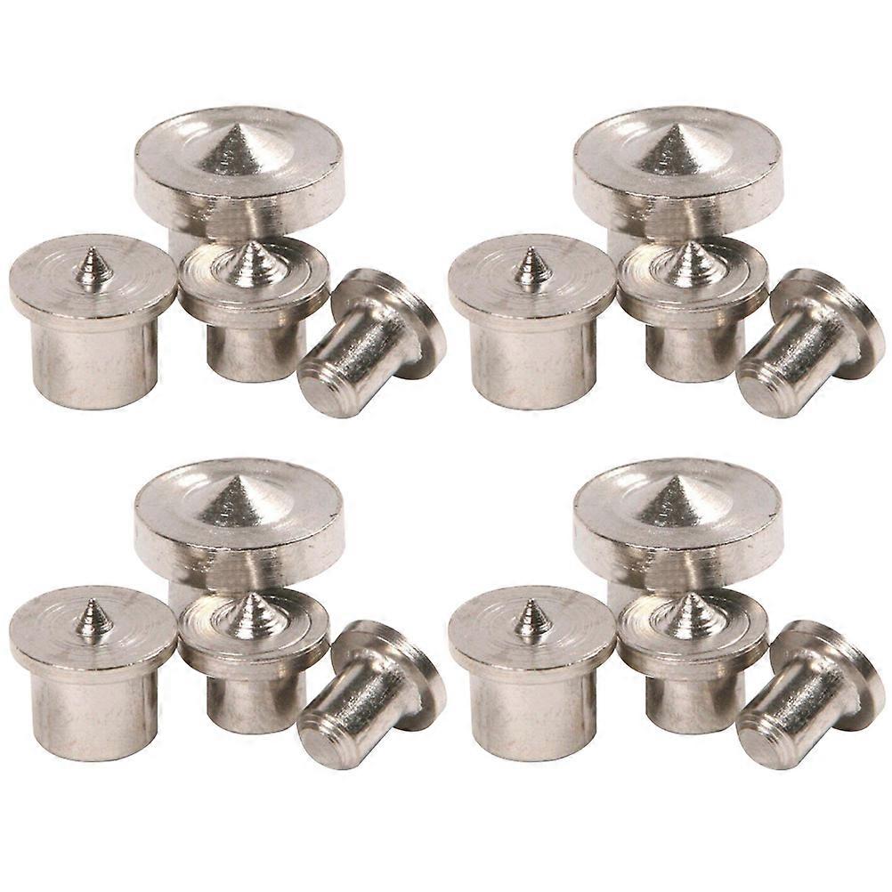Woodworking Drill Center Tool For Precise Alignment In DIY Projects And Furniture Assembly Featuring 16Pcs Durable Silver Pins