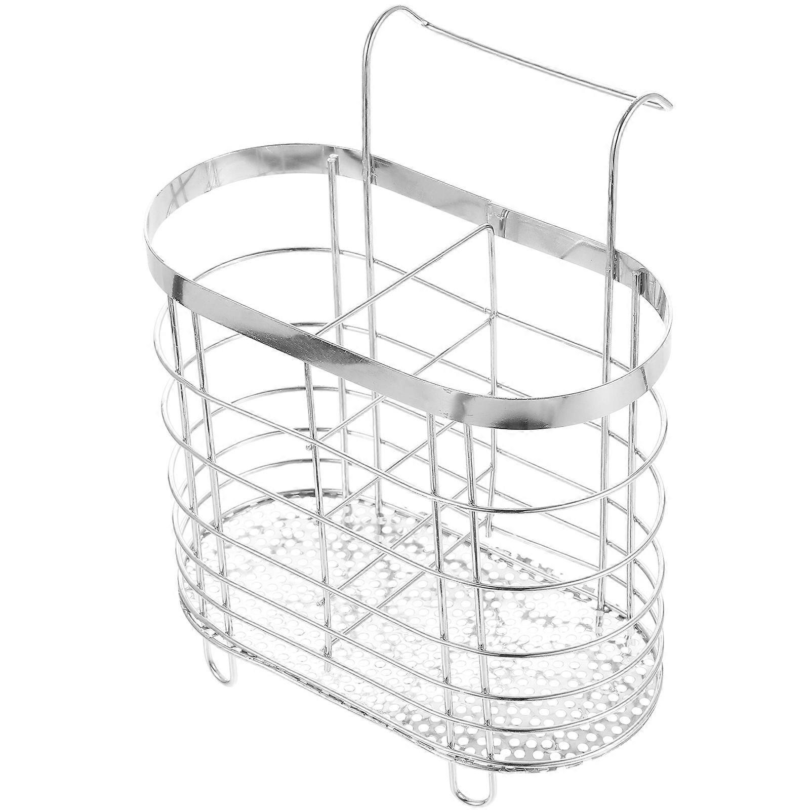 Silverware Draining Rack Cutlery Holder for Storage 2Pcs Kitchen Utensil Organizer