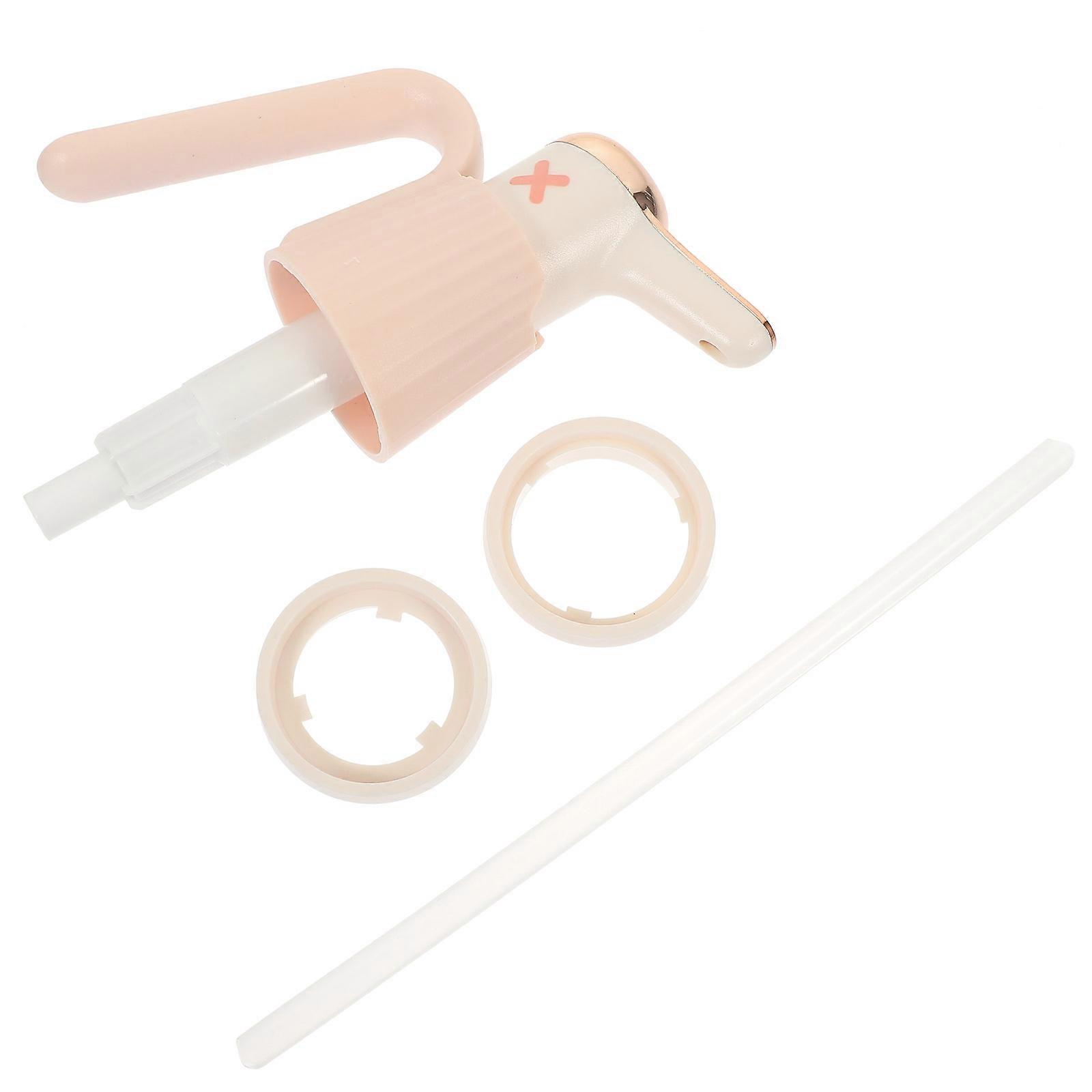 Syrup Bottle Pump Push-Type Ketchup Bottle Pump 3Pcs for Kitchen Use