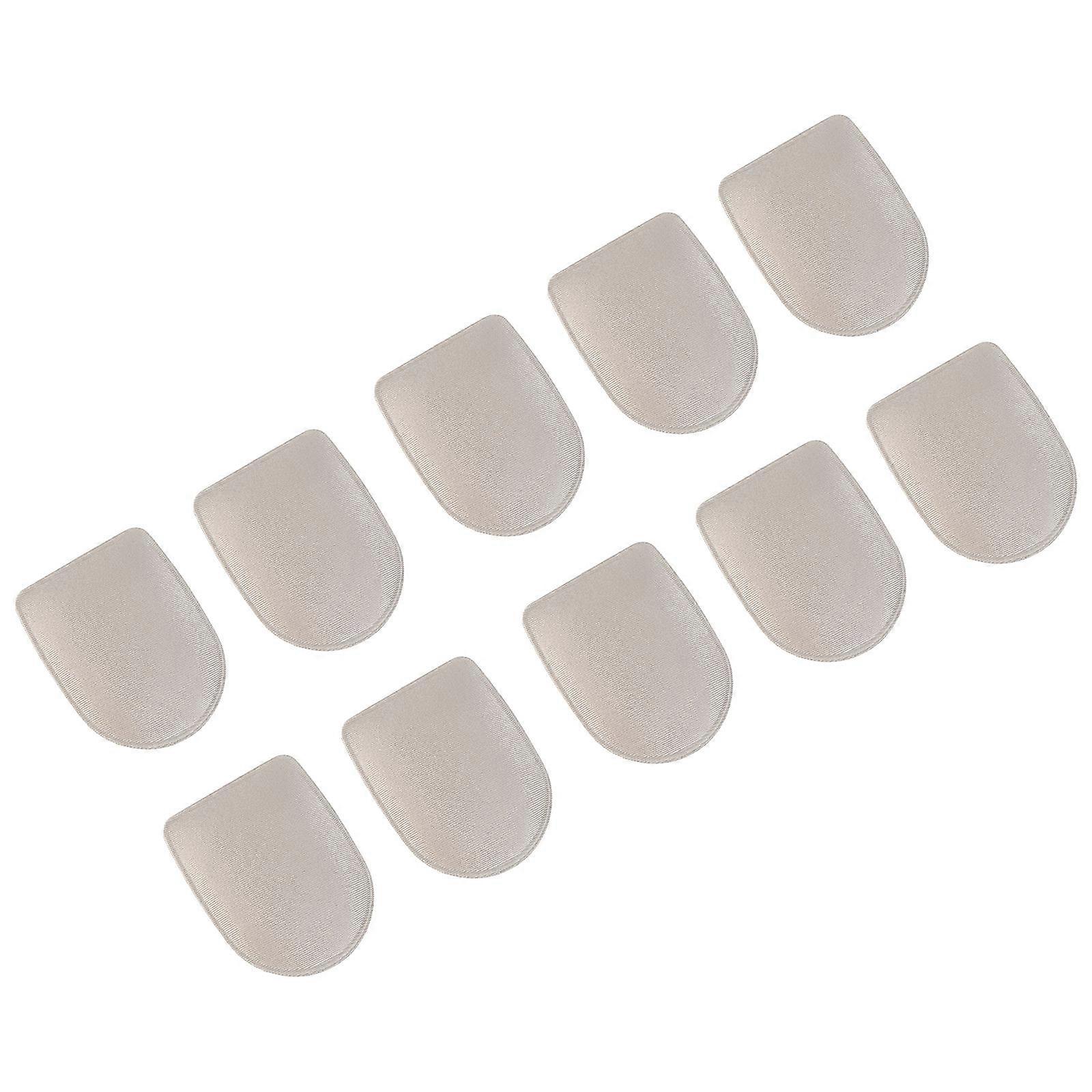Heel Pads Foam Insoles for Decompression 5Pairs Beige Shoe Pads
