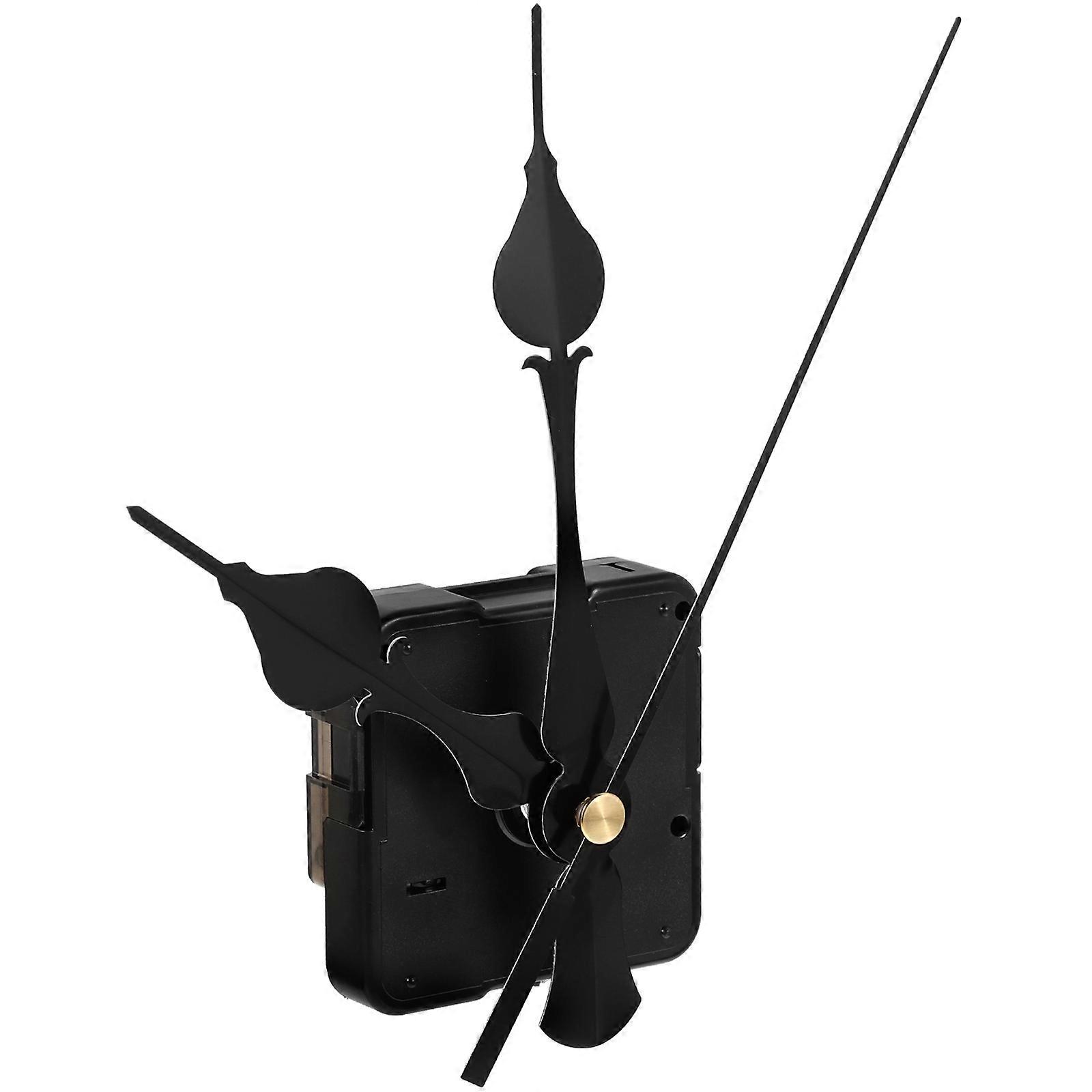 Clock Mechanism Replacement Battery Powered Clock Projects Black Silent Movement 2 Sets