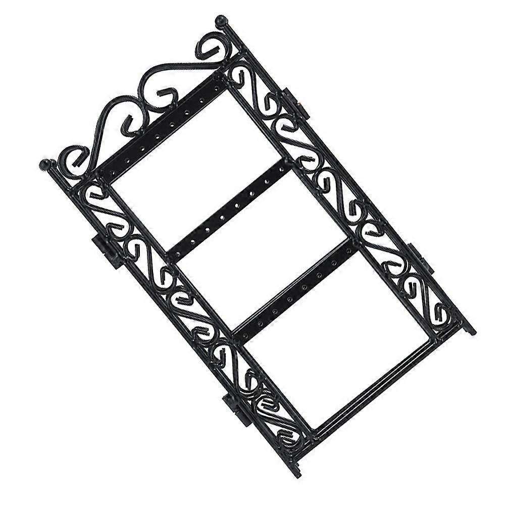 Desktop Jewelry Holder Multi-Purpose Display Stand for 2Pcs Black