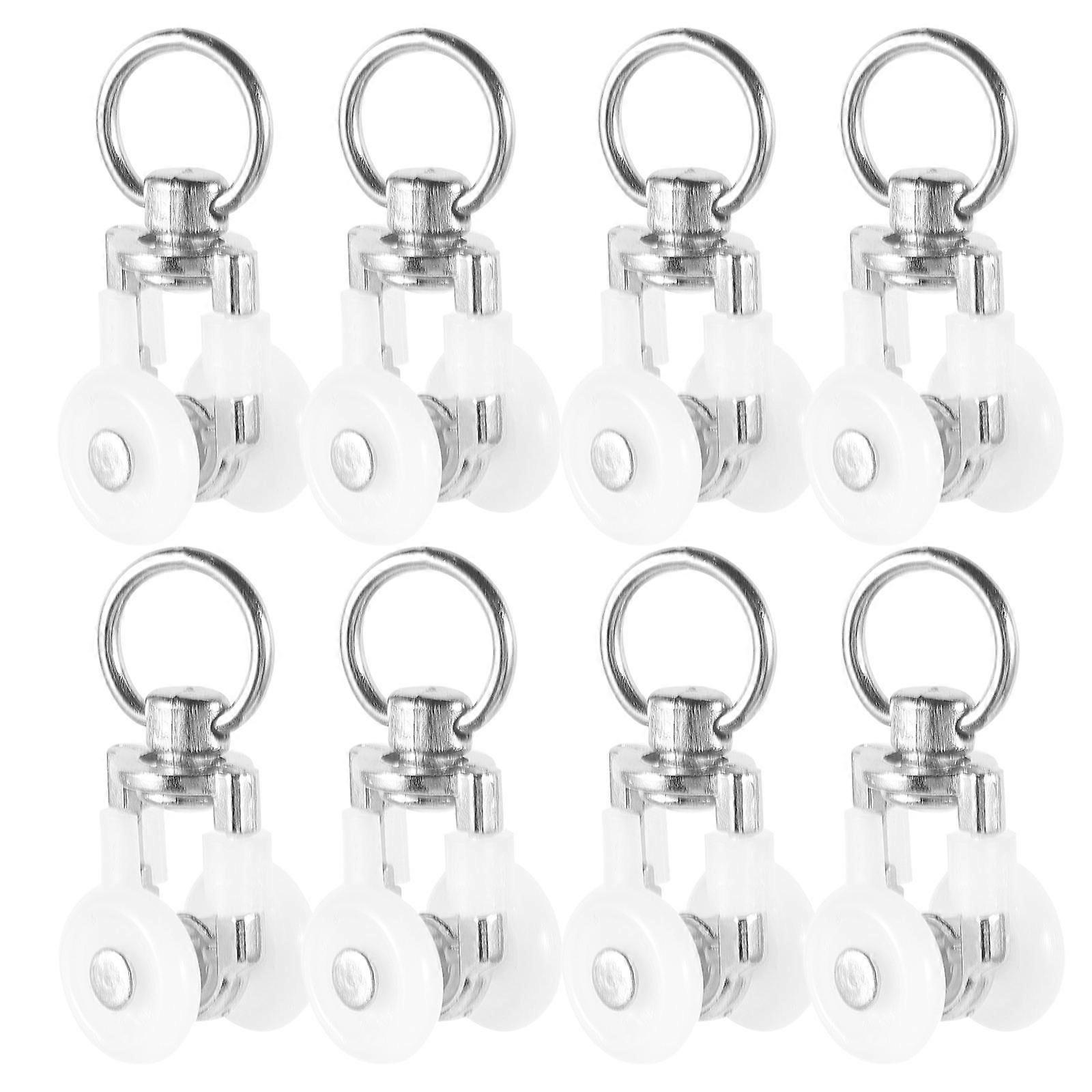 Curtain Track Wheels Double Wheel Silent Rollers for Curtains 100 Pieces