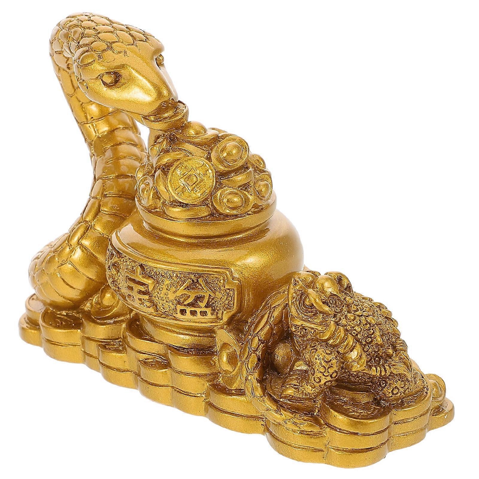 Resin Snake Figurine Cornucopia for Decor 5Pcs Sculpture