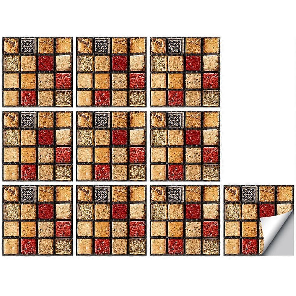Waterproof Tile Decals for Decoration Use 20Pcs Light Brown