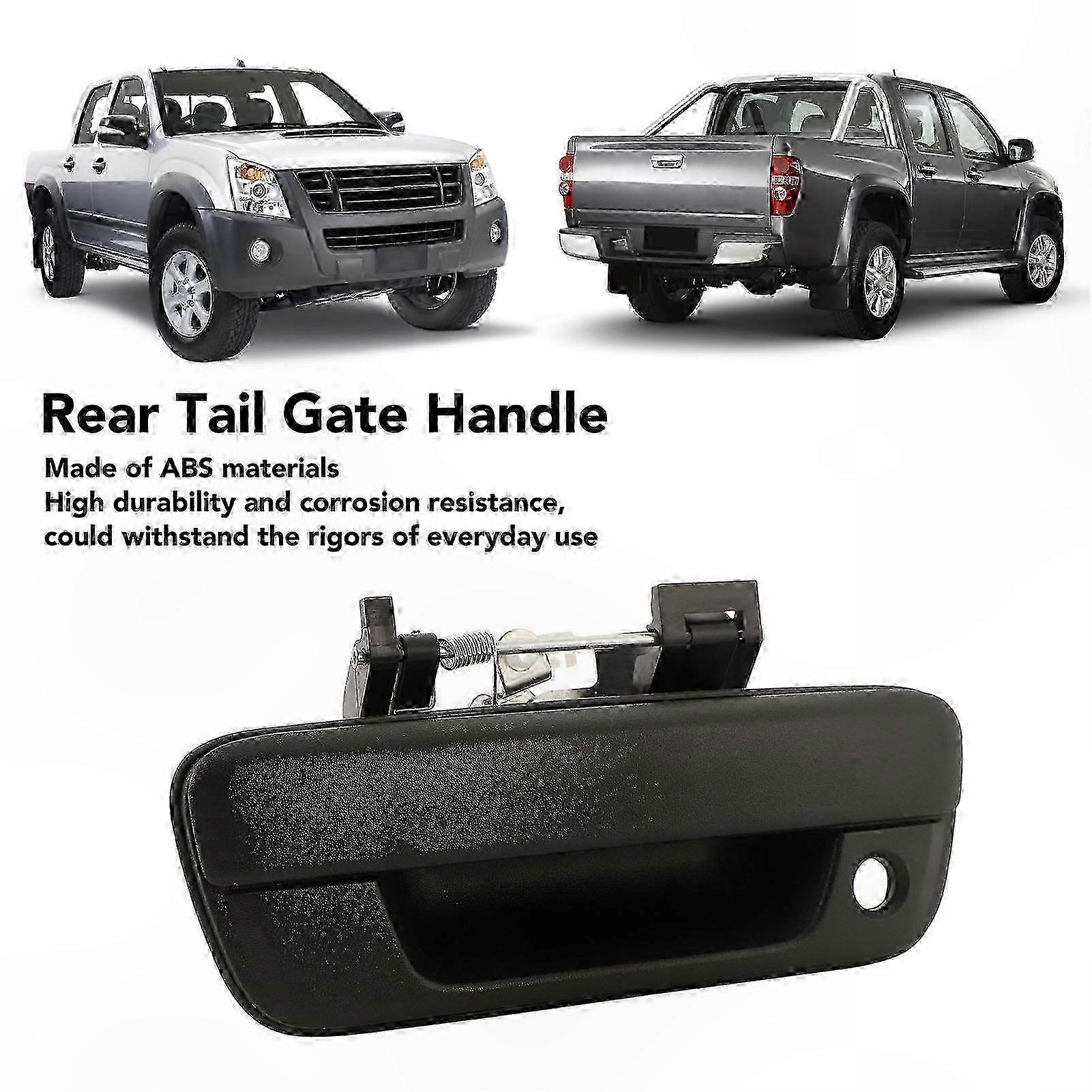 Chrome Rear Tailgate Handle for Pickup Trucks 2002-2011, Durable Latch Replacement
