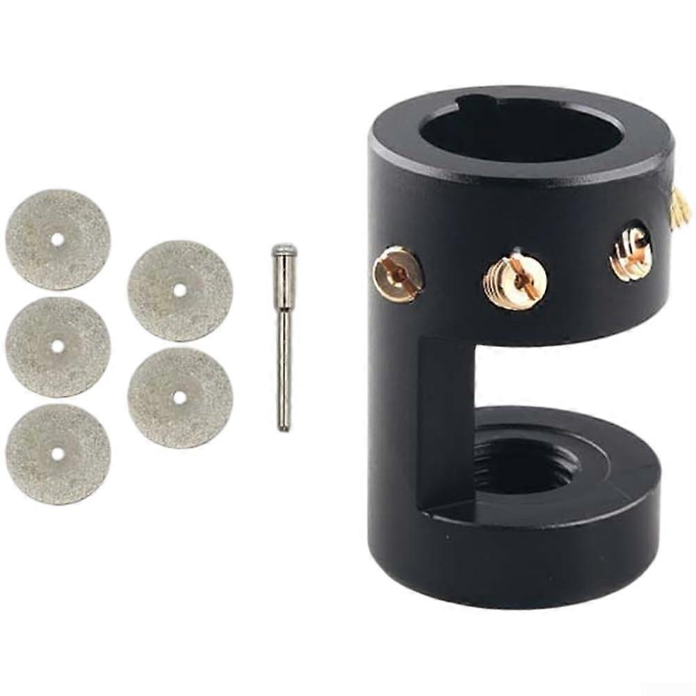 Aluminium Alloy Electrode Sharpener Tool 4Hole Tip Angles 10Deg 15Deg 20Deg 22.5Deg Fits 3/412 Rotary Tools