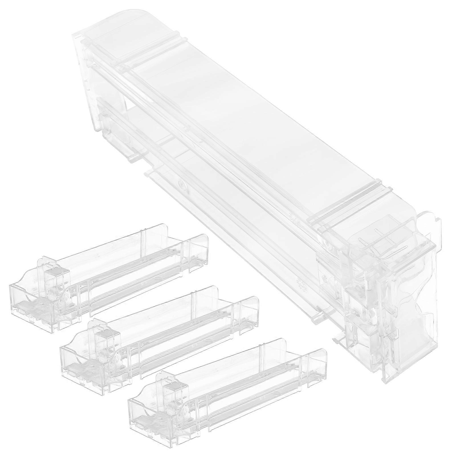 Auto-Push Showcase Clear Display Rack for Supermarket 20Pcs