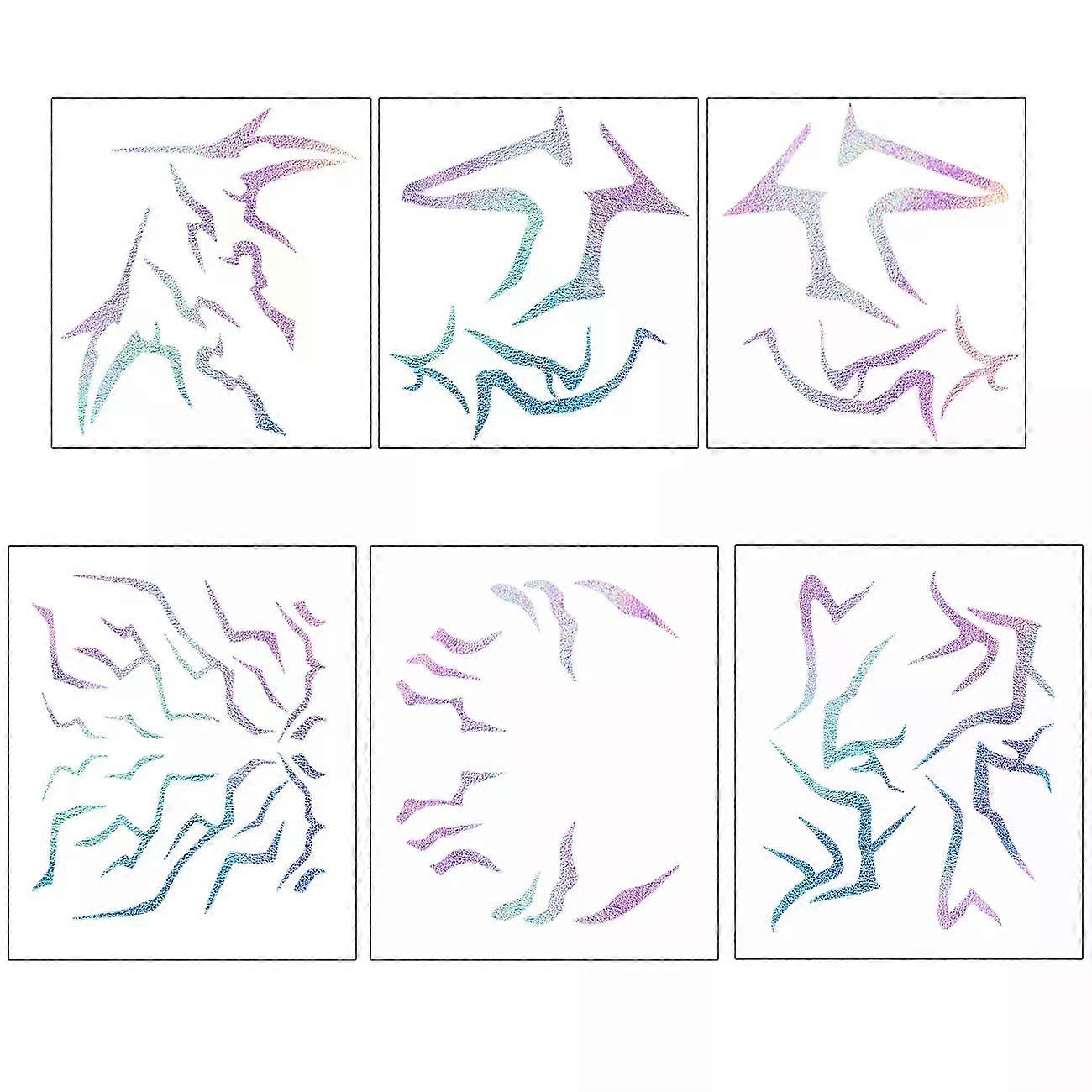 8 יחידות קעקועים זמניים - סט ג'ינו של עיצובי HUNTR/X ו-Saja Boys לקוספליי ליל כל הקדושים