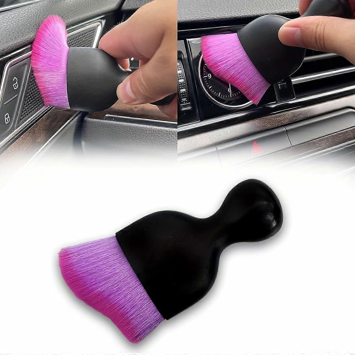 Car Interior Detail Brush, Purple, Soft Bristle, 1 Count