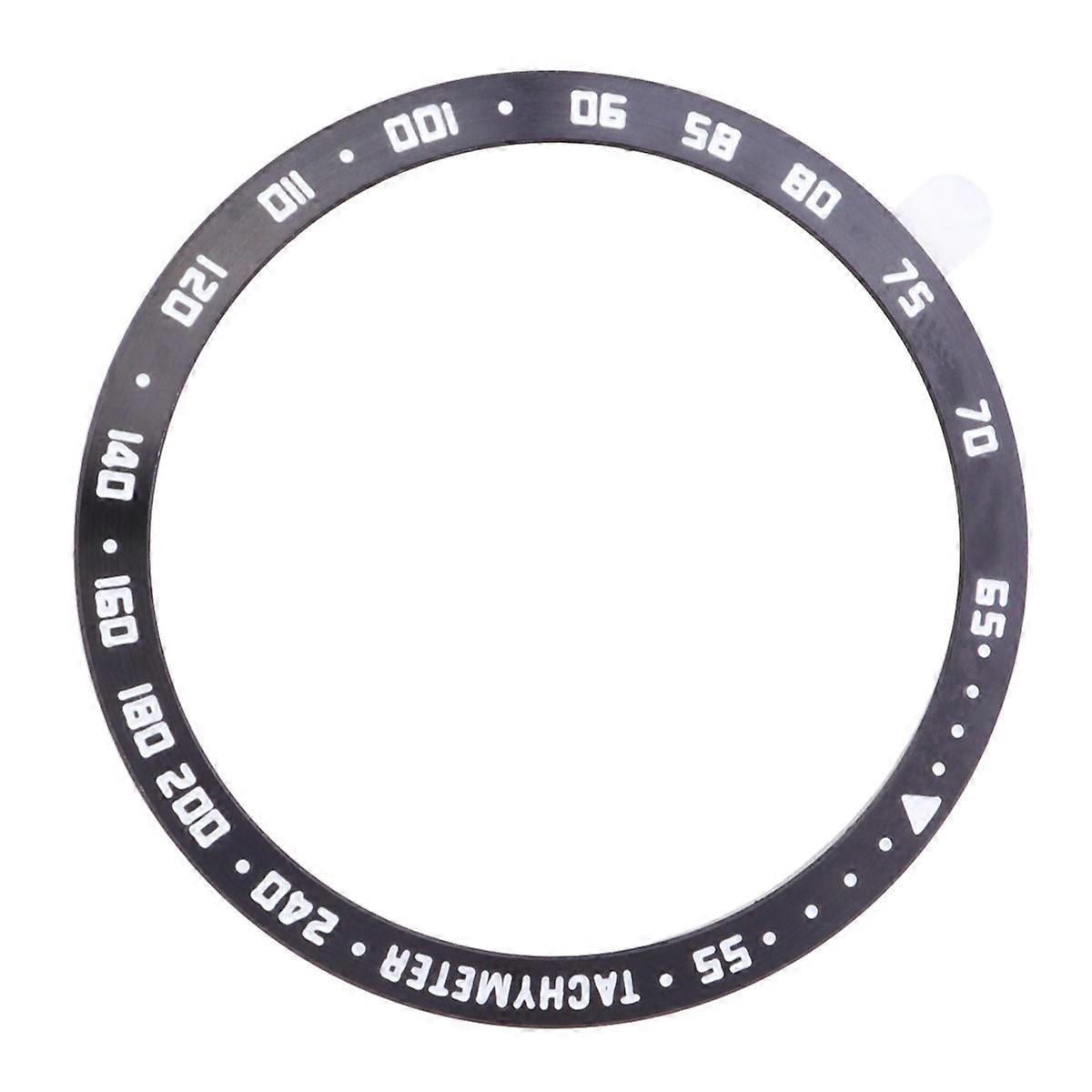 Watch Bezel Ring Metal Protective Ring for Replacement Use 46mm Black