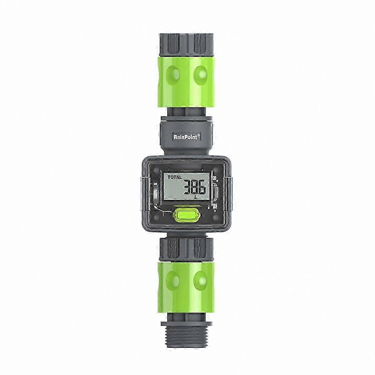 Digital Water Flow Meter with LCD Display for Garden Hose Water Usage Monitoring