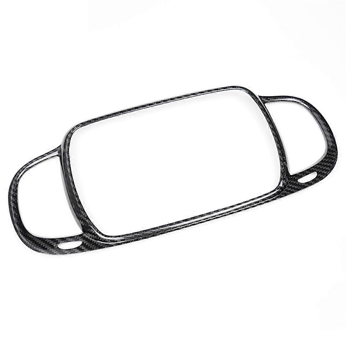 Carbon Fiber Car Dashboard Navigation Screen Frame Cover for 500 21-2023 LHD Center Air Condition Outlet Frame Trim