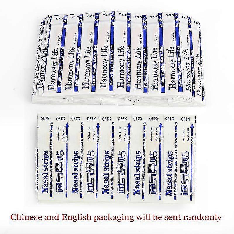 100-300pcs Better Breathing Nasal Strips Right Aid Stop Snoring Nose Patch Good Sleeping Patch Easier Breath Random Pattern