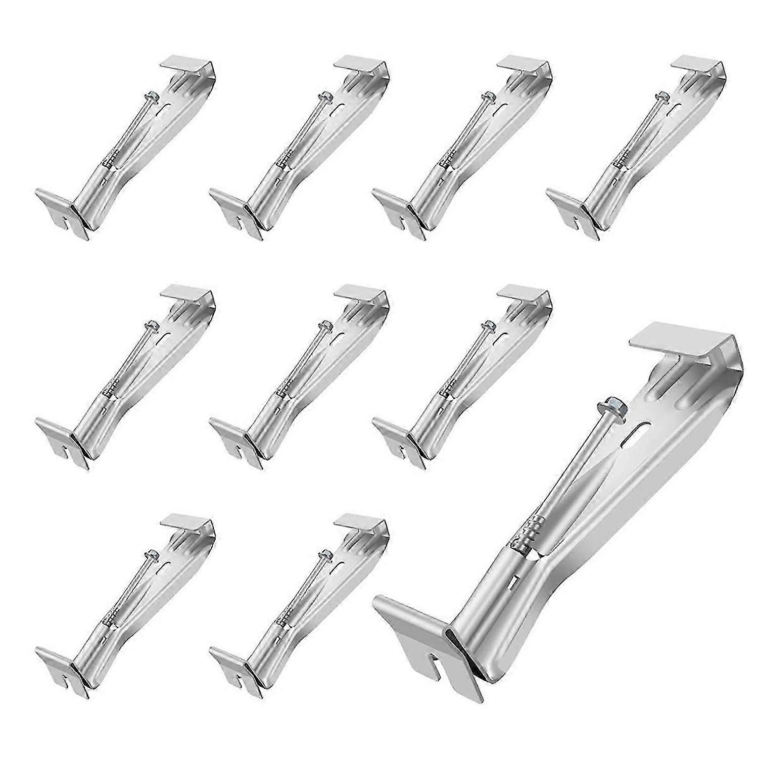 5 polegadas 10 Pack Gutter Hangers, com Parafuso Pré-Inserido, Suportes de Calha de Alumínio para Reparar Saggin