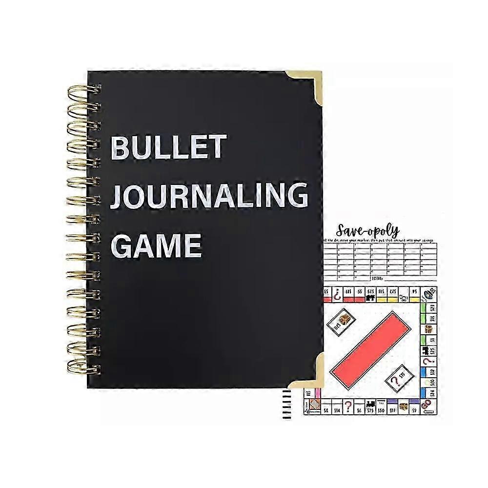 Bullet Dotted Journal Game,Bullet Journaling Game Notebook,for Planners,Savings
