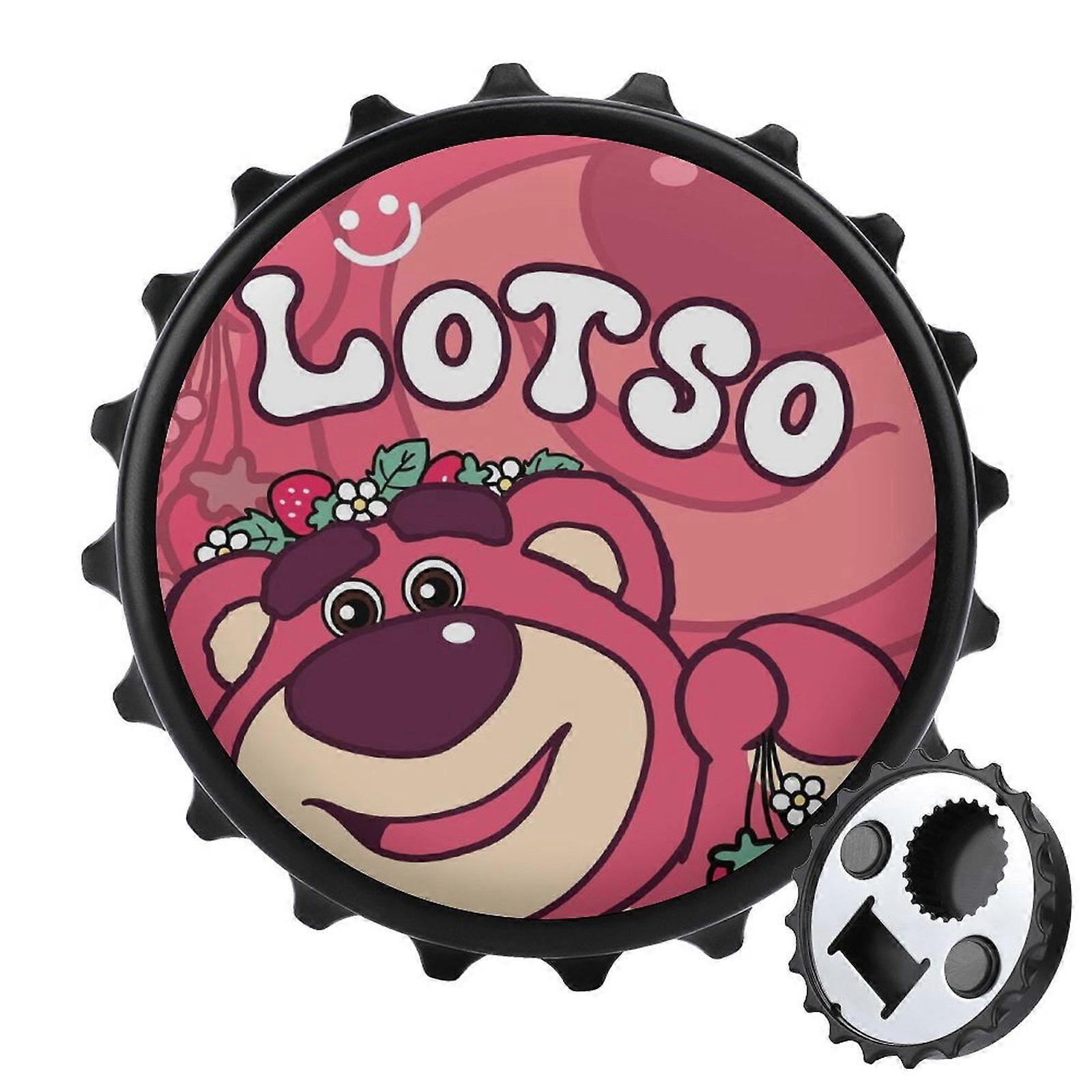 Lotso Bottle Opener Magnetic with Fridge Magnets Sticker Unique Gift Idea for Camper Lovers Cool Gadgets Outdoor Picnic Home Using
