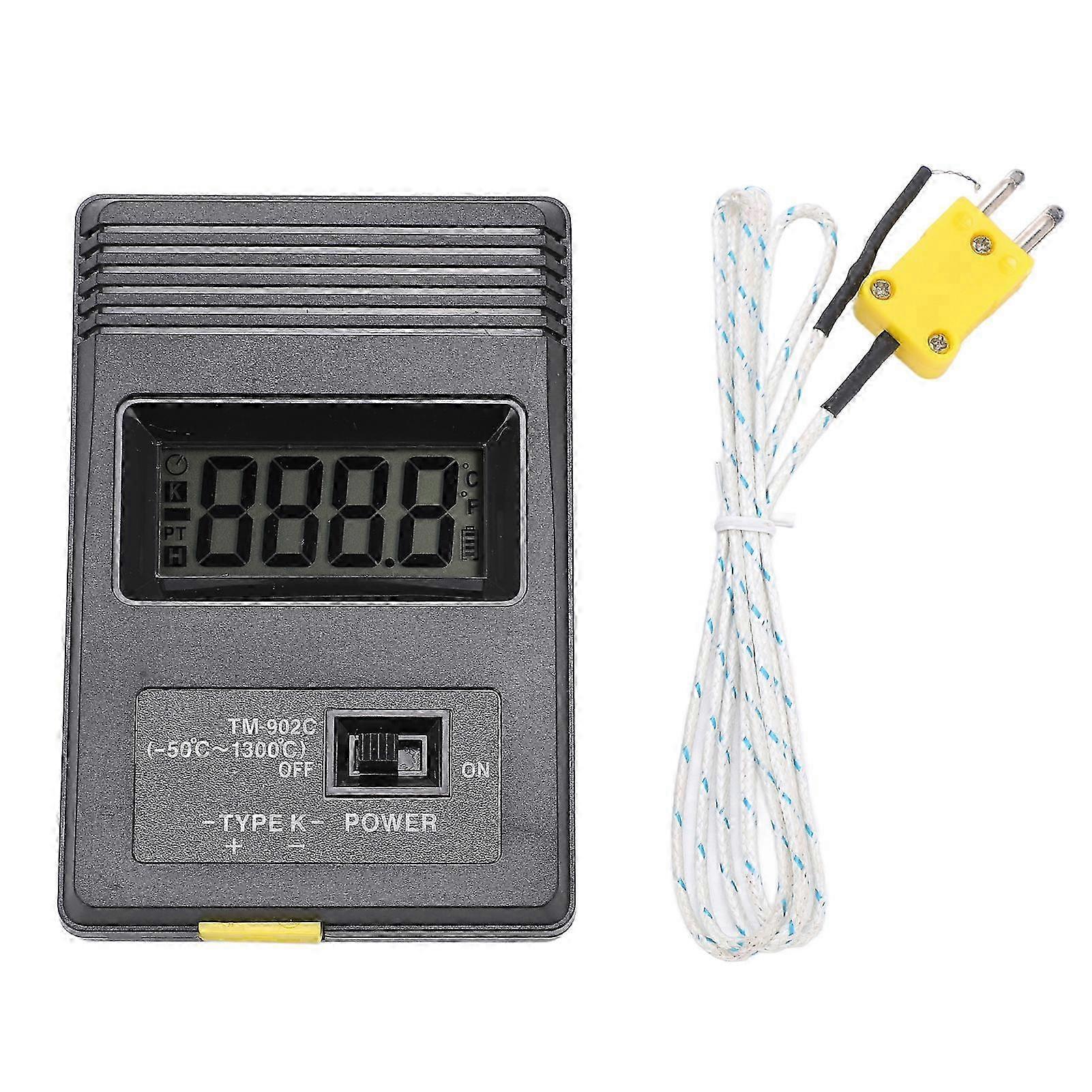 Tm?902c High Accuracy Digital Thermometer LCD Display Portable Temperature Meter ?50 to 1300 25-26s