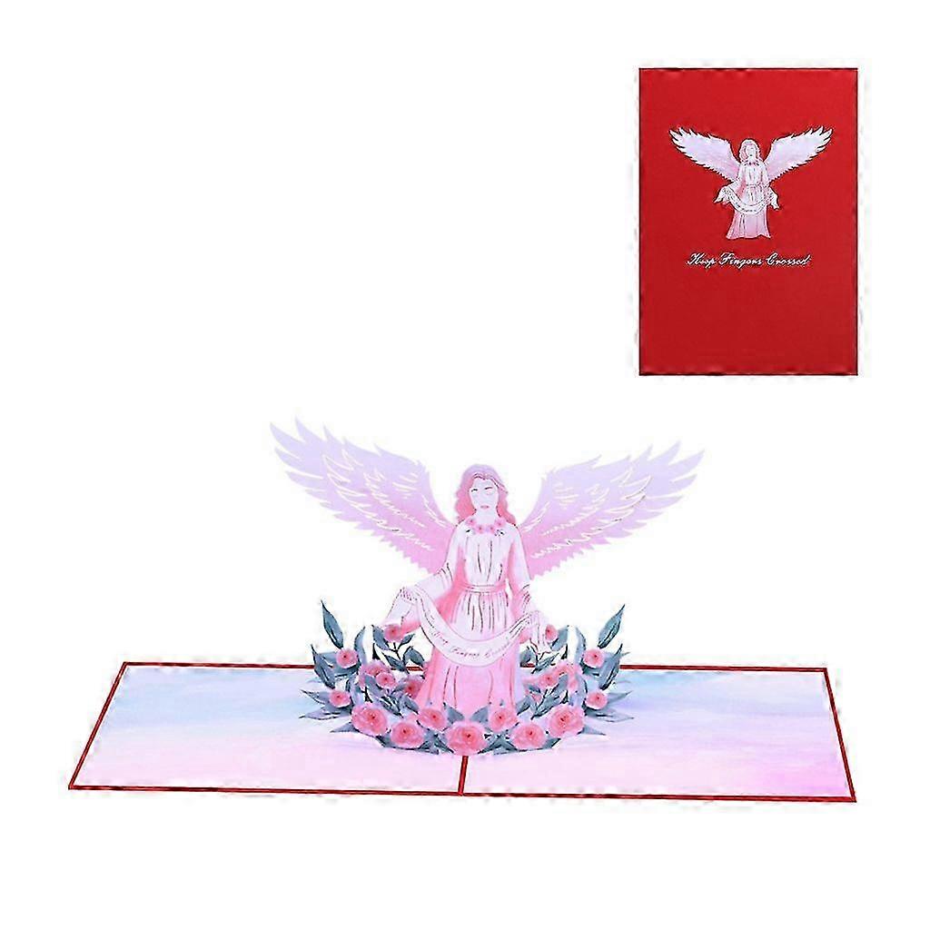 Religious Theme Blessing Card, Handmade Foldable Greeting Postcard with Envelope