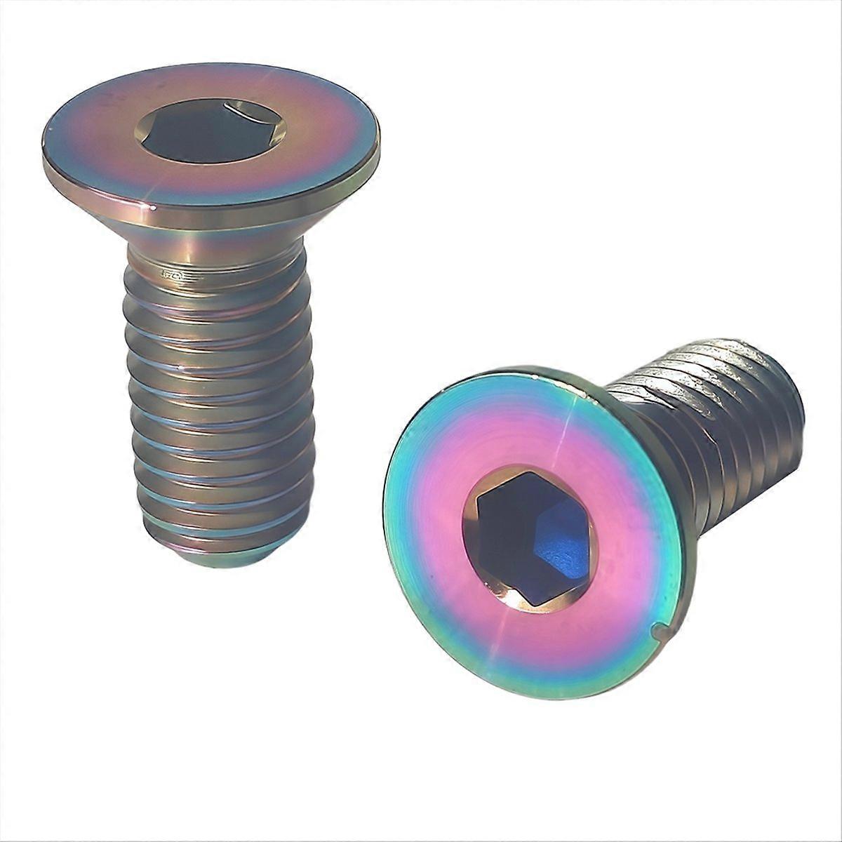 M5 x 12mm Titanium Fietsfleshouder Schroef Multicolor