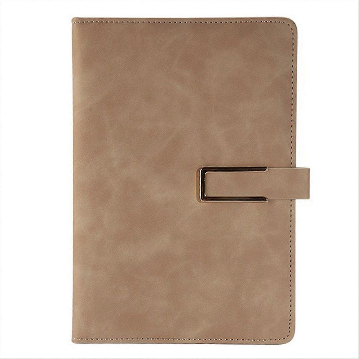 Retro A5 Leatherbound Notebook Business Office Notebook Khaki