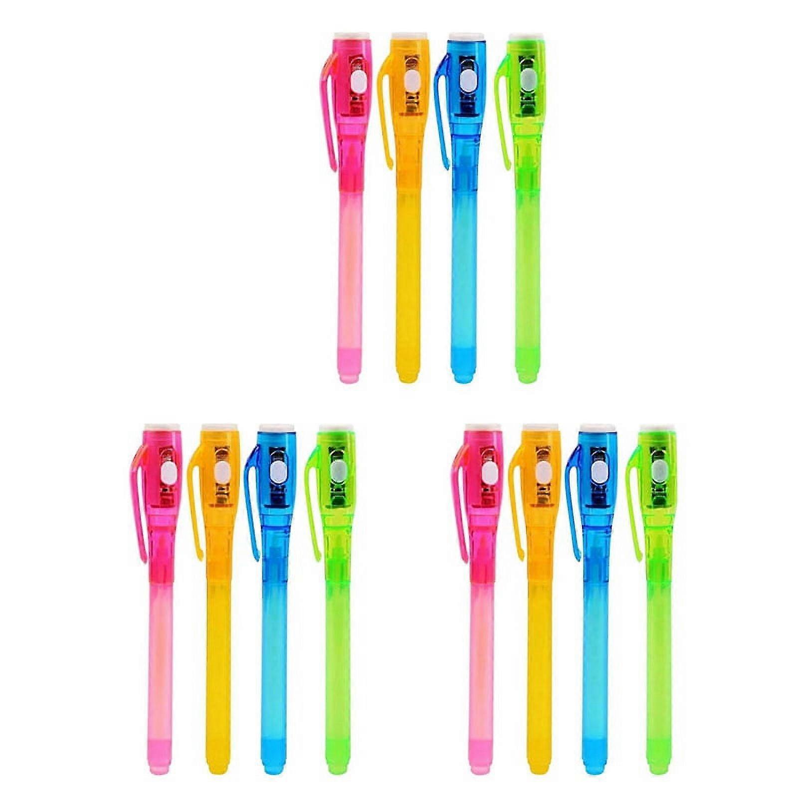 12PCS Ink Pen Fun Colorful Hidden Word Graffiti Pen, Suitable for Artistic Rock Paintings and Easter Eggs