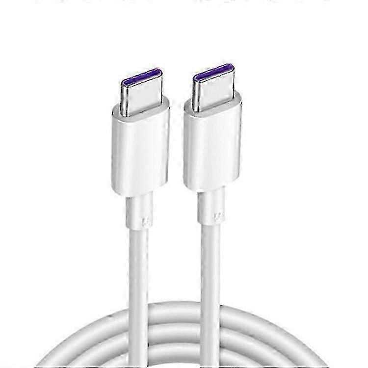 COMPATIBLE Huawei CP43 5A USB-C / Type-C to USB-C / Type-C Fast Charging Data Cable, Cable Length: 1m (White)