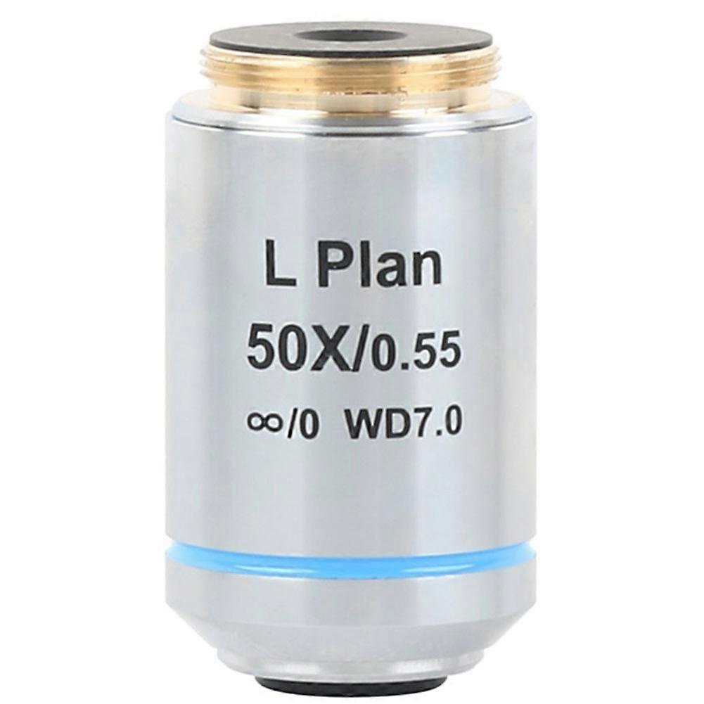 Long Working Distance Metallurgical Microscope Plan Achromatic Objective Lens RMS Thread Interface