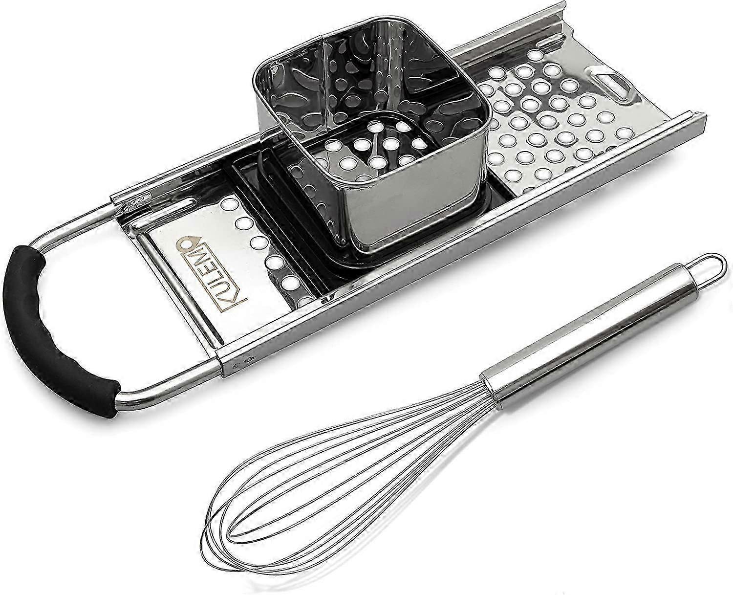 Prensa de Massa de Massa de Aço Inoxidável de Grau Premium Spaetzle 13 polegadas x 4.1 polegadas com Cabo de Borracha Confortável completo com Fecho de Balão
